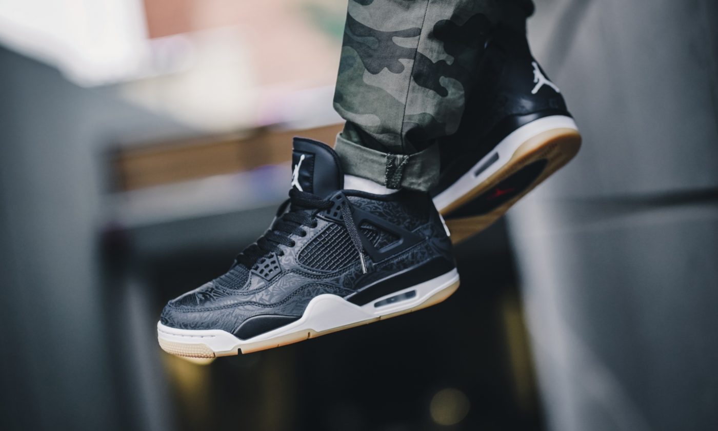 Black laser 2024 jordan 4